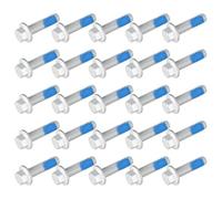 EMSea 25 Pezzi M8x1,25 Viti Flangiate Esagonali Bulloni Esagonali In Acciaio Al Carbonio Grado 10.9 Per Auto Camper Giocattoli 30x16 Mm
