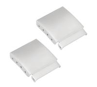 EMSea 2pcs 18 Mm Cinturino Orologio Braccialetto Estensore Estensione Collegamento In Acciaio Spazzolato Extra Regolazione Aggiuntiva Accessorio Di Riparazione Per Orologiaio ARGENTO