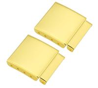 EMSea 2pcs 22mm Cinturino Orologio Braccialetto Estensore Estendere Fascette Chiusura Estensione Collegamento In Acciaio Spazzolato Extra Regolazione Aggiuntiva Accessorio Riparazione ORO