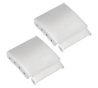 EMSea 2pcs 22mm Cinturino Orologio Braccialetto Estensore Estensione Collegamento In Acciaio Spazzolato Extra Regolazione Aggiuntiva Accessorio Di Riparazione Per Orologiaio ARGENTO