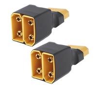 EMSea 2pcs Adattatori Da 1 Femmina A 2 Maschi Serie XT90 Adattatore Per Connettori Femmina-maschio Per Quadricotteri Multirotori Batterie Lipo