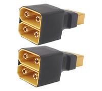 EMSea 2pcs Adattatori Paralleli Da 1 Femmina A 2 Maschi XT90 Connettori Da Femmina A Maschio Per Quadricotteri Multirotori