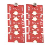 EMSea 2PCS M2 M.2 NGFF NVME Lunghezza del Case del Computer Estendere l'adattatore 2230 2242 2260 2280 Adattatore Rack per PC Case del Computer Rosso con Vite