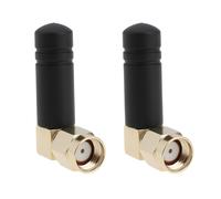 EMSea 2Pcs Mini Gomma SMA-J Hole Stecker 3dBi 2.4GHz 50 Ohm per Routing 8x30mm