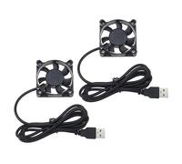 EMSea 2pcs USB Ventola di Raffreddamento senza Spazzole DC 5V 0.13A 50mm x 50mm 5200 rpm per Computer Console di Gioco DVR Router 1.2 metri di Lunghezza del cavo
