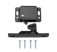 EMSea 2PZ Chiusura Per Porta dell'Armadio Con 8 Pezzi Viti Chiusure Per Cassetti Per Camper Fermo Per Porta Del Roulotte Accessori Per Chiusura Per Armadi Porta Scorrevole Cucina Di Casa Nero