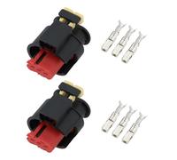 EMSea 2pz Connettore Bobina Di Accensione A 3 Pin Per Autoveicoli Compatibile Con Opel Compatibile Con Fiat Compatibile Con Lancia Compatibile Con Alfa Romeo OE 284425-1 con 6 Connettori A Crimpare