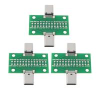 EMSea 3 Pezzi Da Scheda Di Test USB-C Maschio-femmina Per Test Di Linea Dati USB E Prodotti Elettronici Fai Da Te