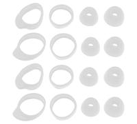 EMSea 4 Paia Auricolari In Silicone Antiscivolo Compatibile con Samsung Galaxy Buds 2019 E 4 Paia Di Ganci Per Le Orecchie Compatibile con Samsung Galaxy Buds+ R175/R170 Bianco