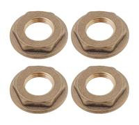 EMSea 4 Pezzi 1/4 Pollici BSP Ottone Flangiato Controdado 11,5 Mm Filettatura Femmina Controdado Esagonale Per Lavabo Scarico Lavandino Bagno