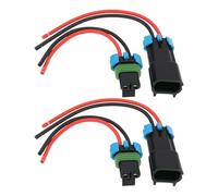 EMSea 4 Pezzi 2 Pin Auto Ventola Spina Cablaggio Connettore Maschio E Femmina Compatibile Con Delphi Metri-Pack Serie 280 Lunghezza Linea 13,5cm 14 AWG 2-terminale Ventola Spina Cablaggio