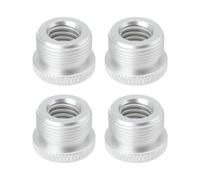 EMSea 4 Pezzi Adattatore Filettato Per Microfono Da 3,8" Femmina A 5/8" Maschio Adattatore Filettato In Alluminio Per Supporto Per Microfono Per Monitor Di Telecamere Argento