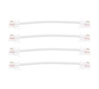 EMSea 4 Pezzi Cavo Telefonico Corto RJ11 6P4C Maschio-Maschio da 3 Pollici