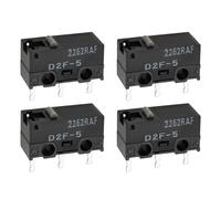 EMSea 4 Pezzi D2F-5 3 Pin Micro Interruttori Di Finecorsa Come Tensione E Corrente Per Stampante 3D Apparecchiature Industriali Compatibili Con Sonda Klicky Voron Stampante 3D