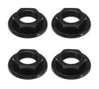 EMSea 4 Pezzi Dado Posteriore Rubinetto Lavello 1/2" BSP Dadi Posteriori In Plastica Accessori Rubinetti Lavabo Bagno Miscelatori Dadi Posteriori Flangiati A Faccia Tonda Utensili Casa Nero