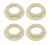 EMSea 4 Pezzi Dado Posteriore Rubinetto Lavello 3/4" BSP Dadi Posteriori Plastica Accessori Rubinetti Lavabo Bagno Miscelatori Dadi Posteriori Flangiati A Faccia Tonda Utensili Casa Bianco