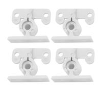 EMSea 4 Pezzi Di Fermo Per Porta In Plastica Bianco 32x21mm Per Armadietto Roulotte Camper Barca Fermo Per Porta Accessori Con Tenuta Forte (tipo C)