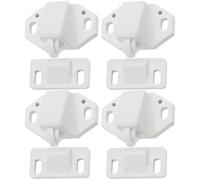 EMSea 4 Pezzi Di Fermo Per Porta In Plastica Bianco 35x21mm Per Armadietti Armadietti Per Roulotte Camper Barche Fermaporta Accessori Con Tenuta Forte (tipo B)