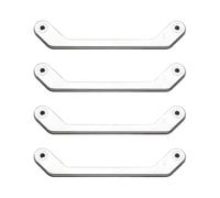 EMSea 4 Pezzi di Supporto per Piastra Posteriore in Metallo Diviso Supporto per Ventola di Raffreddamento Supporto per Ventola Compatibile con Intel Dissipatore CPU LGA 1700 Pin Argento