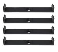 EMSea 4 Pezzi Portatarga Per Auto Clip Con Blocco A Pressione Anteriore O Posteriore Per Auto Roulotte Rimorchio 117 Mm X 15 Mm Adatto Per Targhe Standard In Acrilico Del Regno