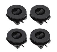 EMSea 4 Pezzi Tappetino Per Auto Fermo Tappeto Fibbia Antiscivolo Twist Plastica Clip Di Fissaggio Montaggio Nero Doppio Strato Morsetti Di Fissaggio Supporti