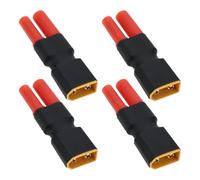 EMSea 4 Pezzi XT60 Testa Femmina A HXT4 4mm Spina A Banana HXT4 Adattatore Connettore A Proiettile A Banana 55mm Adattatore Convertitore Per Batteria Auto RC Per Batterie Di Droni