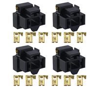 EMSea 4 Pz H4 3 Pin Connettore Faro di Ricambio con Terminali H4 Lampadina Supporto di Riparazione Connettore Spina Automotive Connettore Spina 12V
