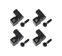 EMSea 4 pz Roller Style Guitar String Trees Ferma per chitarra elettrica basso con viti di montaggio Disegno a rulli Accessori per chitarra pezzi di ricambio nero
