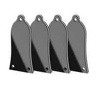 EMSea 4pcs Chitarra Truss Copertura Asta di Ricambio 3 fori di Plastica Truss Rod Cover per Chitarra Basso Parte di Ricambio Accessori per Chitarra