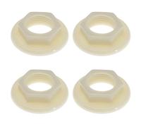 EMSea 4pcs Dado Posteriore del Rubinetto del Lavello 1/2" BSP in Plastica per Rubinetti Lavabo Bagno Miscelatori Dadi Posteriore Flangia a Faccia Rotonda Strumenti Domestici, Bianco