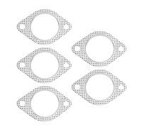 EMSea 5 pz 2.5 "Guarnizione di Scarico Tubo di Scarico Guarnizione In Metallo con Anello Rinforzato 2 Bulloni Flangia 100mm per Tubo di Scarico Auto