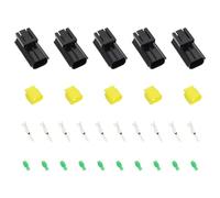 EMSea 5 Set 2 Pin Automotive Plug Connector 344274-1 2 Way Car Electrical Connector Plug Kit 2 Pin maschio auto spina per automobili camion caravan