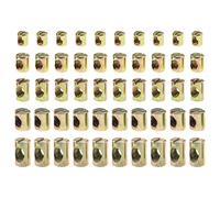 EMSea 50 bulloni a barilotto con intaglio per lettino, scrivania, accessori di fissaggio in acciaio al carbonio, M5 x 8 x 10mm, M6 x 10 x 12,5mm, M6 x 10 x 15mm, M8 x 11,5 x 15mm, M8 x 11,5 x 20mm