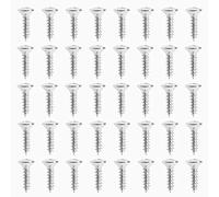 EMSea 50 pezzi battipenna per chitarra elettrica viti per basso elettrico viti di montaggio per chitarra basso parti per strumenti musicali accessori M3x12mm argento