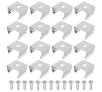 EMSea 50 Pezzi Clip Di Montaggio Per Luci A Corda In Acciaio Inossidabile Supporto Per Luci A Corda A LED Clip Per Canale Luminoso Per Strisce LED Da 9,5-12 Mm (13x11 X9 Mm)