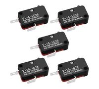 EMSea 5pcs V-15-1C25 Micro Finecorsa 2 pin Interruttore a Pulsante Istantaneo SPDT Ad Azione Rapida Microswitch Adatto per Apparecchiature Elettriche ed Elettroniche