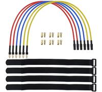 EMSea 6 Pezzi Cavo Prolunga ESC Da Cavo Motore ESC Elettronico Con 6 Coppie Di Spine A Banana Da 3,5 Mm E Fascette Da 4 Pezzi Parti Di Barche Per Auto RC 16AWG 30CM