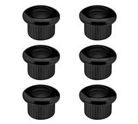 EMSea 6PCS chitarra corde puntali sintonizzatori boccole di conversione attraverso il corpo supporti tappi stringa per chitarra elettrica strumenti musicali accessori nero
