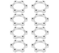 EMSea 8 Pezzi 44mm Bici Ruota Libera Mozzi Filettati Rotori Freno A Disco 6 Adattatori Flangia Bullone Rotori Conversione Filettatura Freno Lega