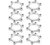 EMSea 8 Pezzi 48mm Mozzi Filettati Per Ruota Libera Per Bici Rotori Per Freni A Disco Adattatori Flangia A 6 Bulloni Rotori Di Conversione Filettati