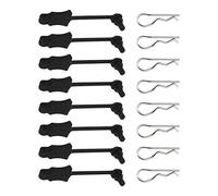 EMSea 8 Set Clip per Corpo RC Perni Piegati Elastici R Fermi per Clip per Corpo Accessori per Clip per Corpo Compatibile con Modello di Auto RC 1/8 1/10 In Plastica e Metallo