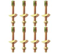 EMSea 8 Set Di Kit Di Montaggio Per Letto A Mezzaluna 4 In 1 Bulloni Con Rondella Raccordi Per Barre Filettate Per Mobili Dadi M8 Set Di Bulloni Inserti Per Assemblaggio Letto Elementi