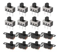 EMSea 80 Pezzi SS12D10 SS12F15 Interruttore A Levetta Verticale A Manopola Alta SPDT 3 Pin 2 Posizioni Per Montaggio Su Pannello Micro Interruttore A Levetta Per Apparecchiature Audio