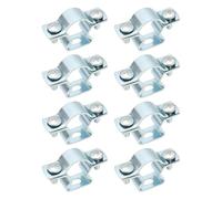EMSea 8x Morsetti Per Tubi In Acciaio Zincato Morsetti Distanziatori Per Tubi M20 Adatti Per Tubi Di Diametro 19-23 Mm Staffa Per Impieghi Gravosi Per Impianti Idraulici HVAC E Costruzioni
