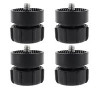EMSea Adattatore A Sfera Da 17 Mm Per Vite Maschio Da 1/4-20 4 Pezzi Compatibile Con Arkon GN010 GN014 GN015 GN016 30x28 Mm Nero