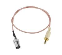 EMSea Adattatore audio BNC femmina a maschio da 3,5 mm, cavo di prolunga lungo 0,5 m, spina stereo per adattatore/CCTV/fotocamera/antenna monitor, 0,5 m