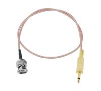 EMSea Adattatore audio da BNC maschio a maschio da 3,5 mm, cavo di prolunga lungo 0,5 m, spina stereo per adattatore/CCTV/fotocamera/antenna monitor, 0,5 m