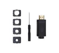 EMSea Adattatore connettore senza saldatura morsettiera a vite maschio HDMI 2.0 con cacciavite a fessura e kit manicotto clip 5mm 7mm 9mm 10mm di ricambio accessori kit di riparazione