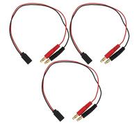 EMSea Cavo adattatore maschio da 30 cm per presa servo JR a 3 pin da 2x 4 mm per l'uscita della maggior parte dei caricabatterie.