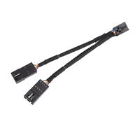 EMSea Cavo adattatore splitter per mozzo ventola 4P femmina a doppio 4P maschio, cavo hub per ventola compatibile con Corsair Lighting Node Pro Commander Pro Core a ARGB standard a 3 pin